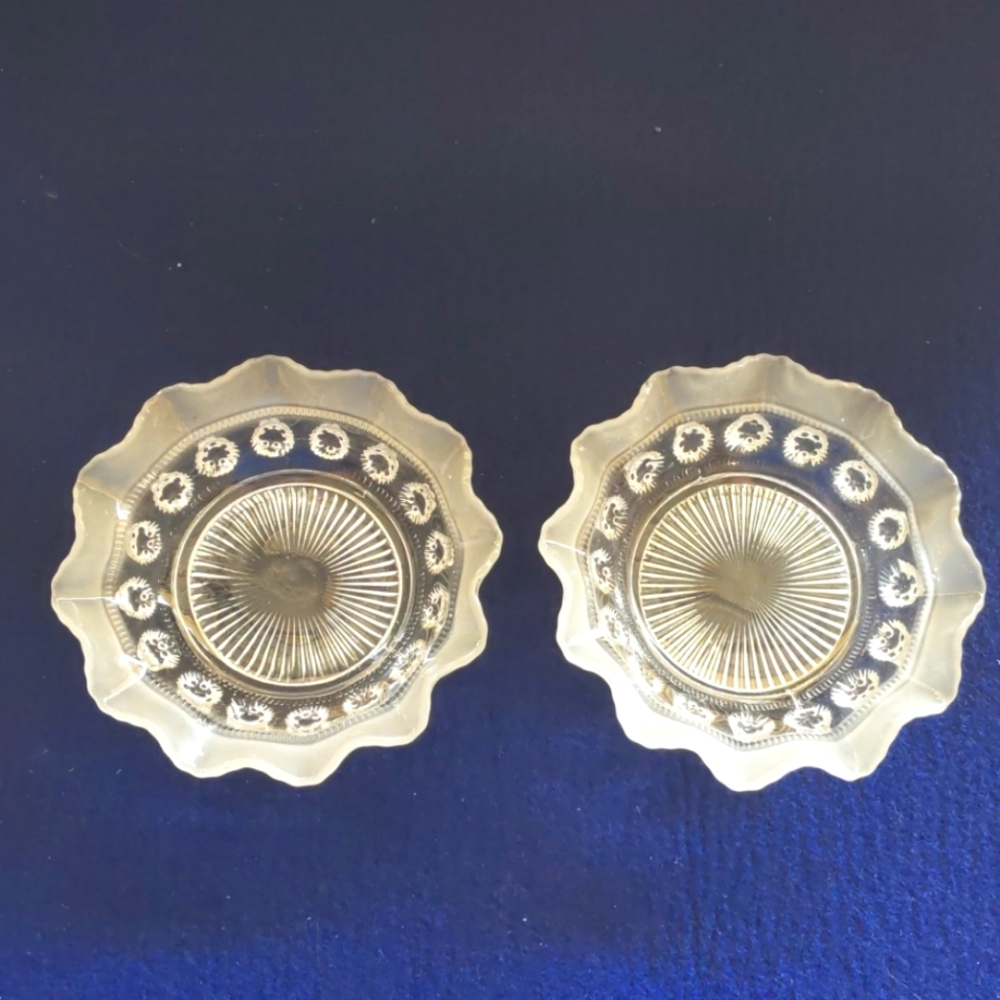 Pair of Davidson Glass Bowls